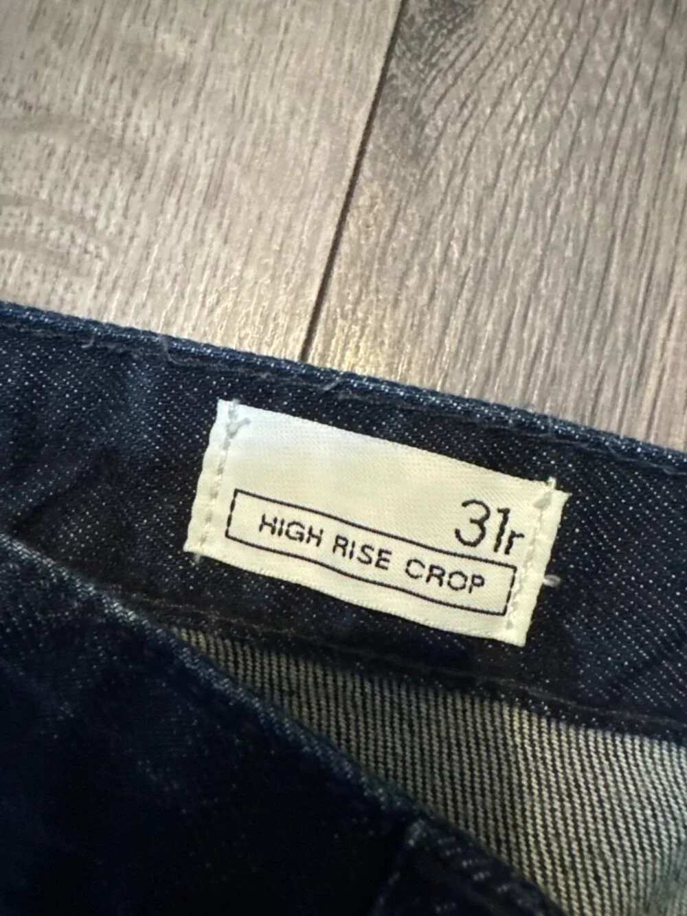 Gap 1969 Mens Classic Straight Fit Jeans Dark Wash Size 31 Regular Cotton Blend